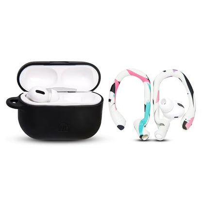 WC HookZ - Patented Upgraded Over Ear Hooks for AirPods Pro 1, 2 & AirPods 1, 2 & 3- Two Size Pairs Included in Package, Unique Left & Right Hook, Made by Wicked Cushions | 90's White - color: 90's White