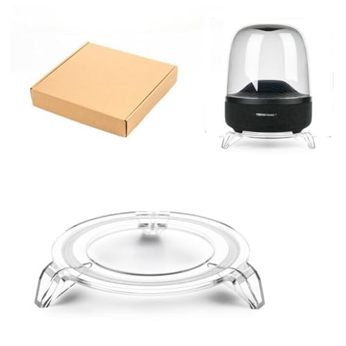 Coyktonty Speaker Stand for Harman/Kardon Aura Studio3/4 Wireless Portable Bluetooth Speaker Mount Desktop Stand Holder (Transparent) - color: Transparent