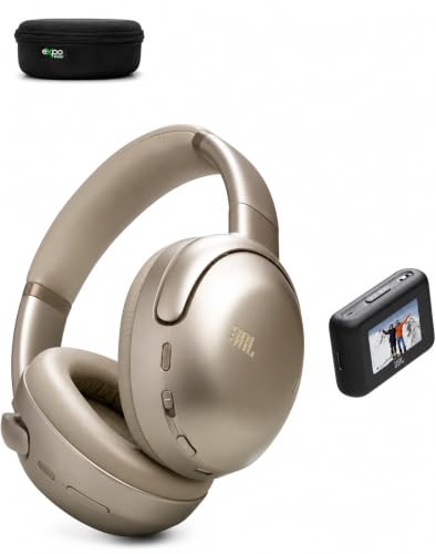 JBL Tour One M3 Smart Tx - Wireless Over-Ear with Smart Transmitter, Hi-Res Audio (3.5mm or USB-C) with Head Tracking & 70Hrs of Playback (Mocha) with Extra Upgraded Expo Gear Over-Ear