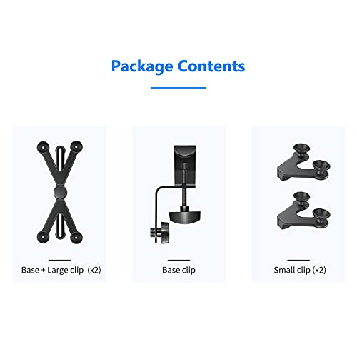 Neewer Adjustable Tablet Holder Mount with 360 Degree Swivel Clamp - Compatible with iPad, iPad Pro, Nexus, Galaxy - style: NW-105-1