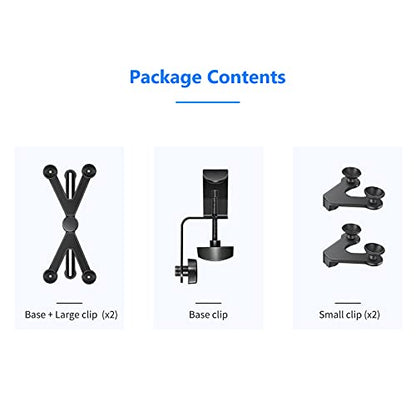 Neewer Adjustable Tablet Holder Mount with 360 Degree Swivel Clamp - Compatible with iPad, iPad Pro, Nexus, Galaxy - style: NW-105-1