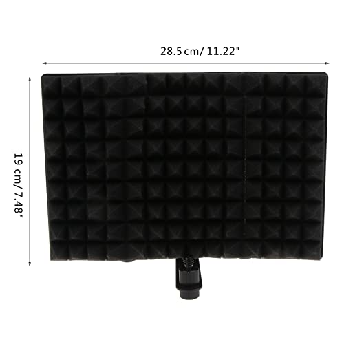 Microphone Isolation Shield Broadcast Noise Reduction Equipment Studio Acoustic Soundproofing Panels Wedges Soundproof Microphone Windscreen Foam Cover