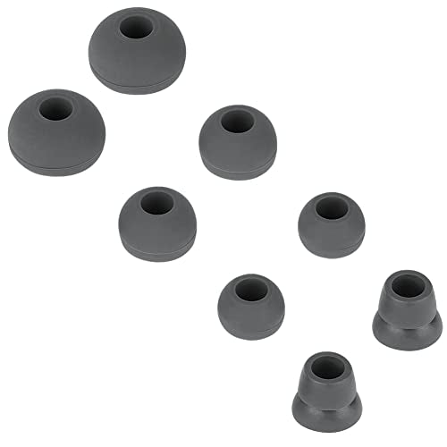 4 Pairs Silicone Ear Tips Earbuds Replacement Tips Earbuds Cap Eartips Tips Compatible with Powerbeats 1/2/3 Wireless Beats by Dre Headphones - color: Asphalt ash