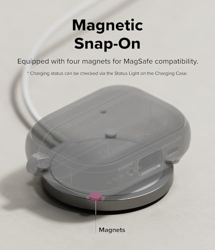 Ringke Onyx Magnetic for AirPods Pro 3 Case [Compatible with MagSafe] Oil & Dirt Resistant Feels Good in The Hand Non-Slip Lightweight Cover with Carabiner - Sage Green - color: Sage Green, size: AirPods Pro 3