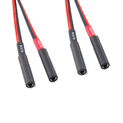 WJSTN-051 Speak-on 4-Pole to Dual RCA Break Out Splitter Cable Speakon Splitter Cable,for Speaker (Speakon to 1/4 TS) - style: Speakon to 1/4 TS