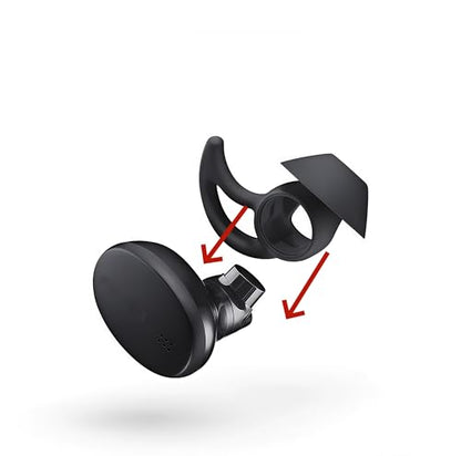 Replacement Ear Tips for Bose Sport Earbuds and Bose Free Earbuds, Silicone Wingtip Covers, Anti-Slip, Black, 3 Pairs