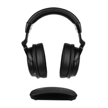 SIMOLIO TV Headphones Wireless for Seniors, 2-in-1 RF & Bluetooth Headsets