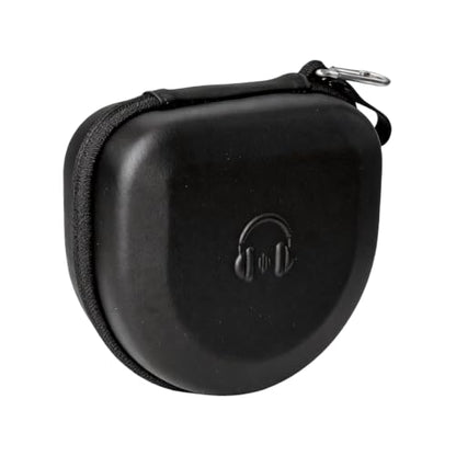 Hard Shell Travel Case for 3/4 / 5 Over Ear Headphones Soft Lining Storage - color: Black
