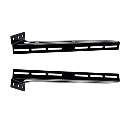 Steel Floor & Wall Mount Amplifier Rack Laser-Cut Audio Equipment Rack for Car Audio Sound System Coated with Black Powder