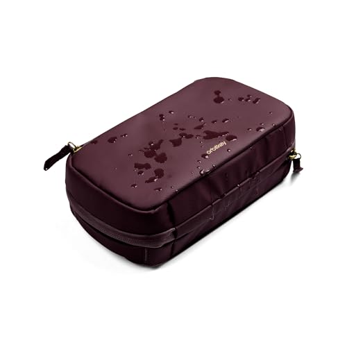Orbitkey 2-in-1 Tech Accessory Pouch - Plum | Detachable Slim Sleeve | Organizes Cables & Chargers | Water-Resistant Fabric | Travel Ready - color: Plum