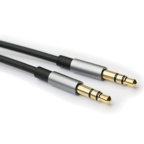 Replacement Cable Compatible with Sony MDR-XB950BT, MDR-10R, MDR-10RC, MDR-10RBT, MDR-NC50, MDR-NC200D Headphones Black 4.5ft/150cm
