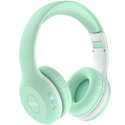 EarFun K2 Kids Bluetooth Headphones for School, Kids Headphones with Mic - color: Green