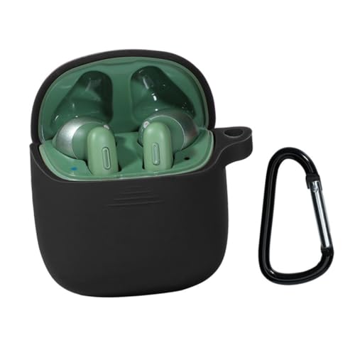 DOITOOL 1pc Silicone Protective Case Wireless Earbuds and Lightweight Earpiece Cover Stylish Design for Safe Storage Easy to Carry Black - color: Black