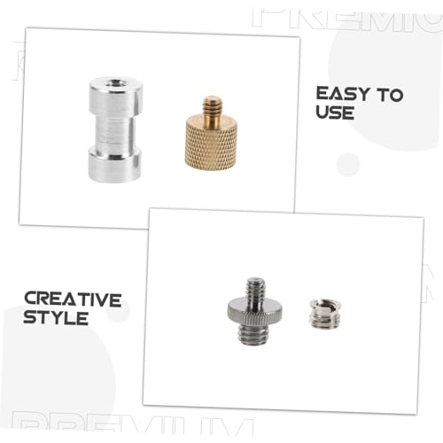Tripod Accessories Thread Adapter Screw Set for Microphone and Camera Tripod Mounts Lightweight Aluminum Alloy Withstands Rigorous Use Suitable for Indoor Photography and Travel
