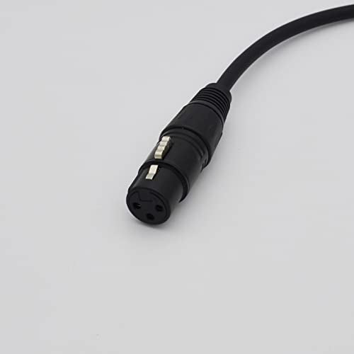 XLR Cable 1ft XLR Male to Female Black Balanced Microphone Cable - 2 Pack - size: 1