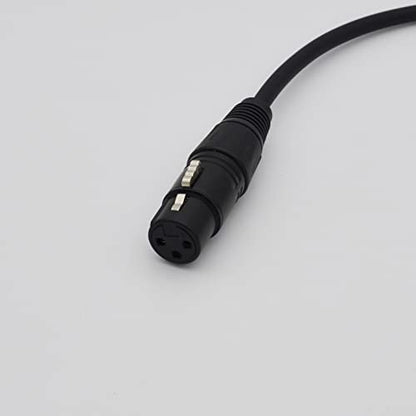 XLR Cable 1ft XLR Male to Female Black Balanced Microphone Cable - 2 Pack - size: 1