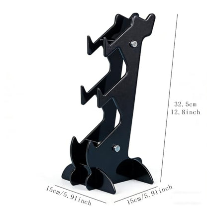 3-Tier Game Controller & Headphone Stand, Black Acrylic Storage Rack, Compatible with PS5/PS4/Xbox Series X/S/Switch Pro Controllers, Desktop Organizer for Gaming Accessories - size: 3-Tiers Black