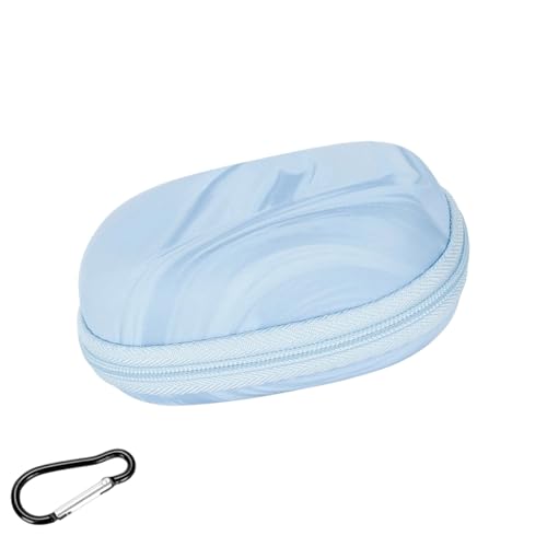 EVA Hard Shell Headphone Storage Case Bag for Dedicated Model Over Ear Headphone Travel Essential - color: Blue