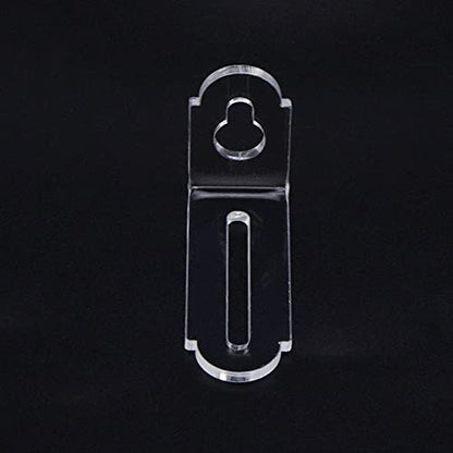 조절 가능한 아크릴 코너 브레이스 10개, 투명 플라스틱 벽 마운트 플로팅 선반 브래킷, 경량 프로젝트용 5.6 x 3.3cm(2.2 x 1.3인치)