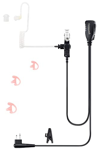 commountain Earpiece Compatible with Motorola Radios R2, CP100D, CP200D - size: For User Below 6 Feet Tall & For Left Ear
