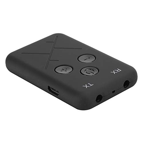 2 in 1 Bluetooth Audio Adapter Transmitter Receiver | Low Latency Wireless Audio Adapter with Fast Connection for Car Stereo Home Speaker, Bluetooth 5.0