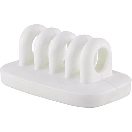 Cable Clip Holder Weighted Desktop Cord Management Fixture (White) - color: White