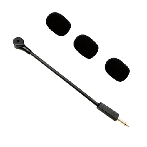 Microphone Replacement for Razer Kraken V3 V3X V3 Pro Gaming Headset Detachable Noise Cancelling Crystal-Clear Game Microphone with 2Pcs Foam Cover