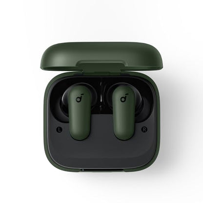 Soundcore P30i by Anker Noise Cancelling Earbuds, Hands-Free Viewing | Strong and Smart Noise Cancelling, Powerful Bass, 45H Playtime, 2-in-1 Case and Phone Stand, IP54, Bluetooth 5.4 - color: Green