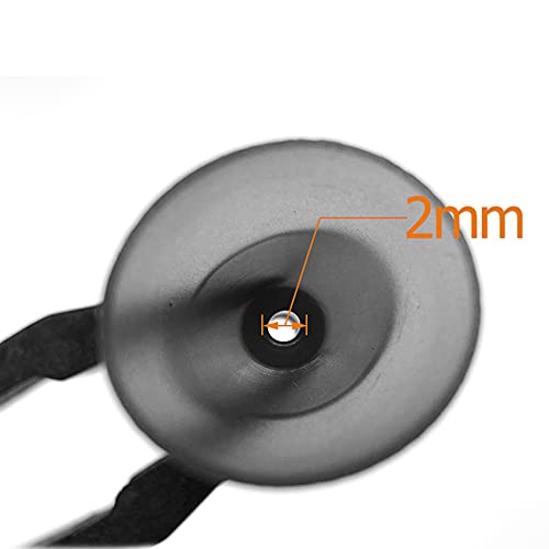 Smokey Hearing Aid Power Domes Close Domes Ear Tips for Resound Sure Fit Style RIC RITE and Open Fit BTE Hearing Amplifier with Cleaning Tools Brush Cleaner and Carry Case (Smokey, Medium) - size: Medium (Pack of 1)