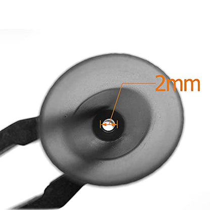 Smokey Hearing Aid Power Domes Close Domes Ear Tips for Resound Sure Fit Style RIC RITE and Open Fit BTE Hearing Amplifier with Cleaning Tools Brush Cleaner and Carry Case (Smokey, Medium) - size: Medium (Pack of 1)