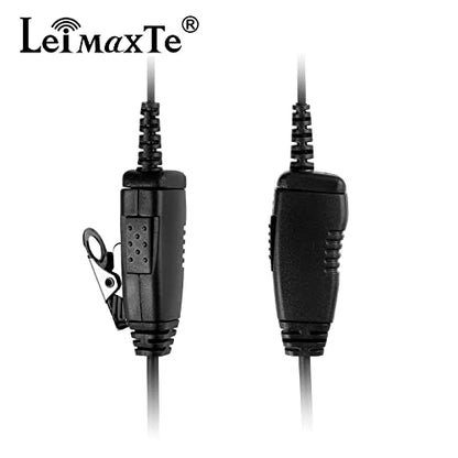 Walkie Talkie Headset Compatible with Baofeng, Kenwood Two Way Radio with Mic PTT Surveillance Earpiece, C-Ring - color: C Ring