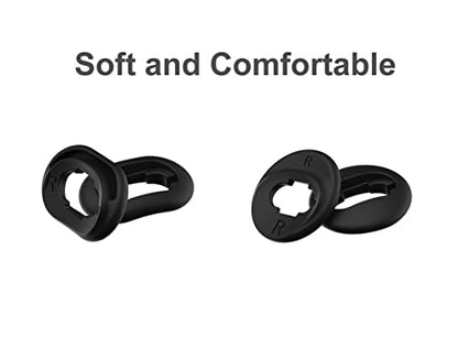A-Focus 10 Pairs S/L Galaxy Buds Live Ear Tips Adapter Set Replacement Wing Earbuds Cushion Ear Gel Cover Skin Accessories Compatible with Samsung Galaxy Buds Live SM-R180, Mystic Black - color: black