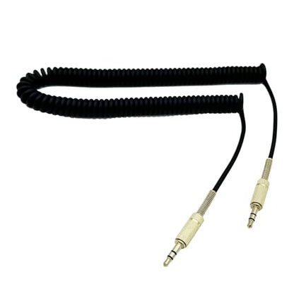 Seadream Coiled 3.5mm Auxiliary Audio Cable, Male to Male, Stretches to 10Feet,1/8 Aux Cord Audio Converter Coiled Cord,3.5mm TRS to TRS Adapter Patch Cable 2-Pack