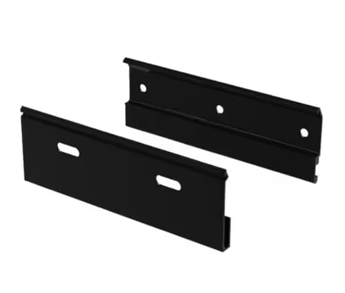 Link2Home Commercial Electric Series Bookshelf Speaker Wall Mounts, No Stud Required, 30 lbs. Weight Capacity, Black Aluminum, Set of 2 Mounts