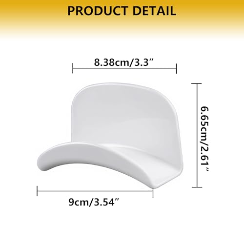 4 Pack Gaming Headphone Stand and Headset Hook - Universal Headphone Wall Mount Hanger, Stick-On Under-Desk Clip, Removable Self-Adhesive Organizer for Sennheiser Sony Bose Beats AKG Audio-Technica
