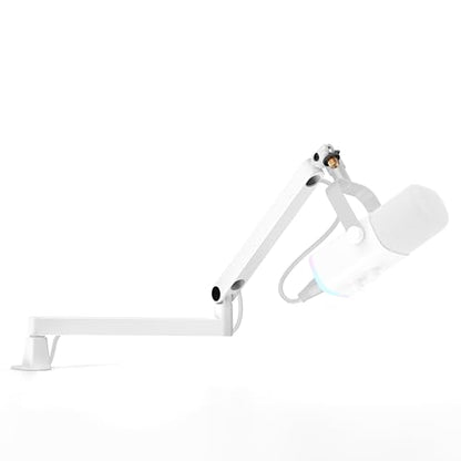InnoGear Low Profile Mic Arm Boom Arm Microphone Stand Desk Mount, White | Multiple Adapters, 3.3 lb Weight Capacity, Fit Blue Yeit Nano, Vibration Resistant, Adjustable Angle - color: White, style: Low Profile Mic Arm