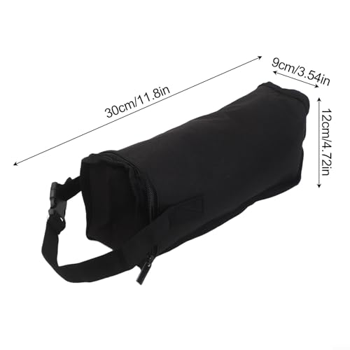 Portable Mixer Storage Bag Compatible with Beach Portable Small Blender, Nylon Splash-Proof Carrying Case with Handle for Travel, 12.5x4.7x3.9 Inch, Black