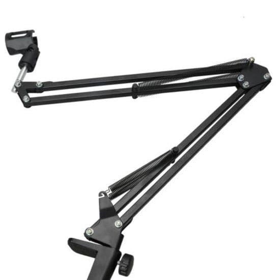 Microphone Mounting Bracket Desk Mic Arm Microphone Stand with Desk Mount Mic Suspension Boom for Live Streaming, Gaming, Podcasting, Radio