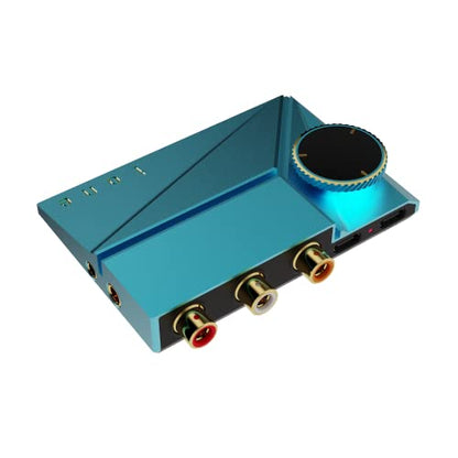 Khadas Tone2 Pro | Desktop Digital Analog Converter - Headphone Amplifier with USB-C Inputs: 3.5mm Unbalanced / 4.4mm Balanced/RCA - MQA DECODER - color: Dark Blue