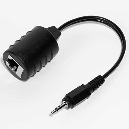 Stereo DC3.5mm Stereo and RCA Red White Audio Signal Balun Over Cat5/6 Cable - size: 8 inches