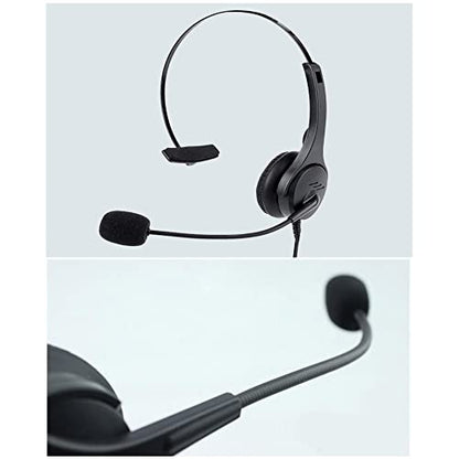 Dioche USB Headset, Call Center Headset with 300 Degrees Rotatable Noise Cancelling Microphone