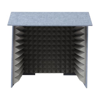 Desktop Soundproof Booth, Microphone Isolation Shield, Recording Studio Booth, Vocal Recording Enclosure, Foldable Acoustic Foam Noise Reduction Box for Podcast, Streaming, Voice Over, Home Studio