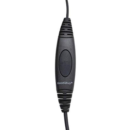 Professional Noise Cancelling Radio Overhead Headsets Headphones with PTT Boom Mic for Motorola MH230R MT350R MT352R MS355R MR355R Talkabout 2 Two Way Radio Walkie Talkie 1-pin
