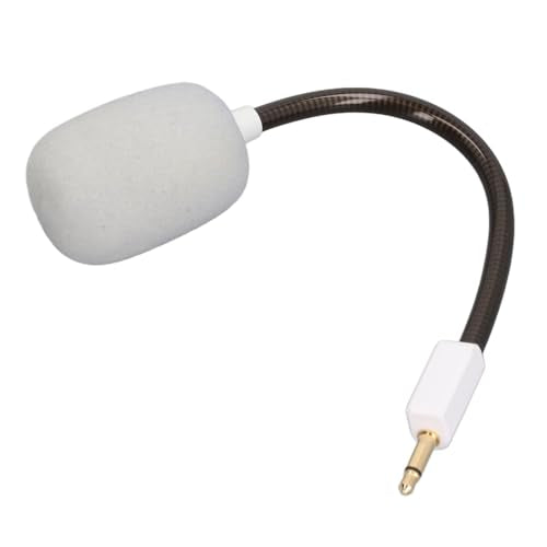 Mic Replacement for BlackShark V2 BlackSharV2 Pro Gaming Headset, 3.5mm Noise Cancelling Game Boom Microphone for BlackShark V2 BlackSharV2 Pro (White) - color: White