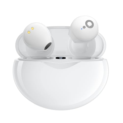 UYI Sleep Headphones, Wireless Sleep Earbuds for Side Sleepers, Mini Invisible Earbuds for Sleeping, Ultra-Thin Bluetooth 5.4, Comfortable Fit (White)