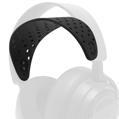 WC HeadbandZ Arctis Nova V2 - Upgraded Wide Silicone Headband Compatible with Arctis Nova Headsets by Wicked Cushions | Wider Weight-Distributing Design, Softer Flexible Silicone | Black - color: Black