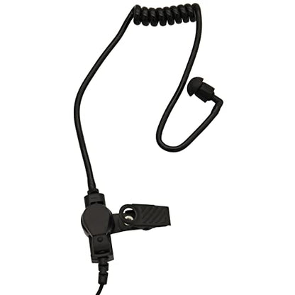 5Pcs Flexible Spring Air Tube Replacement Walkie Talkie Earphone Earpiece Coil Acoustic Air Tube for Two-Way Radio Headsets (Black) - size: 5 Pcs