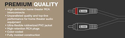 STEREN 25' Python Dual-Audio Cable - color: 2-Male to 2-Male, size: 25 Feet