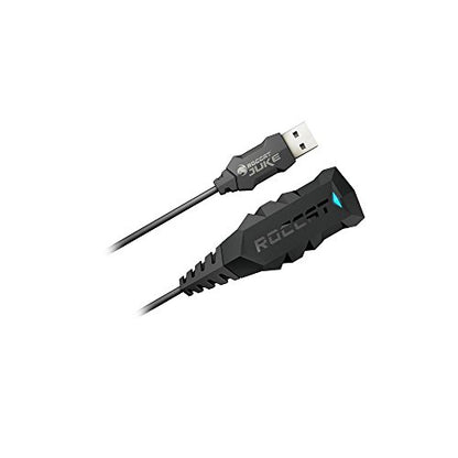 ROCCAT Juke - Virtual 7.1 Plus USB Stereo Soundcard and Headset Adapter for PC Computer Gaming Headphones, Surround Sound, USB Sound Card Compatible with Stereo Headsets