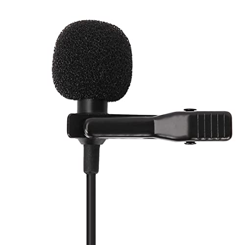 Professional USB Stereo External Microphone with Clip High Sensitivity Omnidirectional Sound Recording for Hero 3 3 Plus 4 Cameras Black 59 Inch Cable